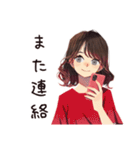 無難な女性の連絡用★定番（個別スタンプ：10）