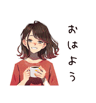 無難な女性の連絡用★定番（個別スタンプ：17）