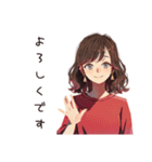 無難な女性の連絡用★定番（個別スタンプ：40）