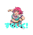 ふくよか女性スタンプ（個別スタンプ：2）