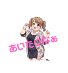 ふくよか女性スタンプ（個別スタンプ：11）