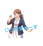 ふくよか女性スタンプ（個別スタンプ：21）