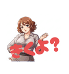 ふくよか女性スタンプ（個別スタンプ：22）