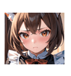 猫耳の茶髪 ＆ 心配そうな顔0（個別スタンプ：35）