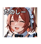 猫耳の赤髪 ＆ 大笑い（個別スタンプ：2）