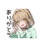 ゆるパーカーちゃんの丁寧な拒否（個別スタンプ：3）