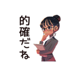 デキる仕事女子の褒め言葉♡（個別スタンプ：10）