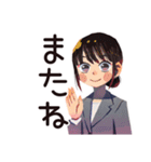 デキる仕事女子の褒め言葉♡（個別スタンプ：12）