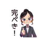 デキる仕事女子の褒め言葉♡（個別スタンプ：14）