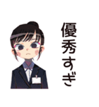 デキる仕事女子の褒め言葉♡（個別スタンプ：25）