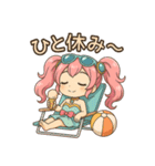 新体操エンジェル フィリ 夏休み編（個別スタンプ：12）