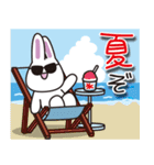 白ウサギの夏（個別スタンプ：21）