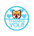 ずーっと使える吉祥寺柴犬ハンコ型スタンプ（個別スタンプ：1）