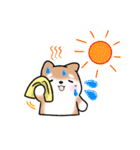 【夏】日常挨拶✴︎気遣い✴︎まるまる豆柴（個別スタンプ：14）