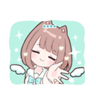 小鳥とわんこ女子 カスタム（個別スタンプ：3）