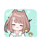 小鳥とわんこ女子 カスタム（個別スタンプ：11）