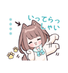 小鳥とわんこ女子 カスタム（個別スタンプ：16）
