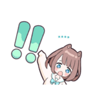 小鳥とわんこ女子 カスタム（個別スタンプ：23）