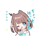 小鳥とわんこ女子 カスタム（個別スタンプ：27）
