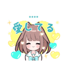 小鳥とわんこ女子 カスタム（個別スタンプ：29）