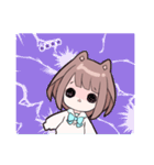 小鳥とわんこ女子 カスタム（個別スタンプ：34）