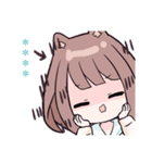 小鳥とわんこ女子 カスタム（個別スタンプ：38）