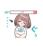 小鳥とわんこ女子 カスタム（個別スタンプ：39）