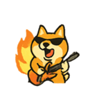 ロッキー熱血ロック柴犬（個別スタンプ：1）