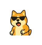 ロッキー熱血ロック柴犬（個別スタンプ：3）