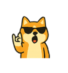 ロッキー熱血ロック柴犬（個別スタンプ：4）