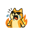 ロッキー熱血ロック柴犬（個別スタンプ：8）
