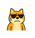 ロッキー熱血ロック柴犬（個別スタンプ：14）