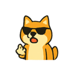 ロッキー熱血ロック柴犬（個別スタンプ：21）