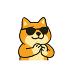 ロッキー熱血ロック柴犬（個別スタンプ：22）
