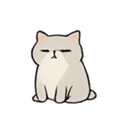 ミスター・フラッフ怠け猫王の支配術（個別スタンプ：3）