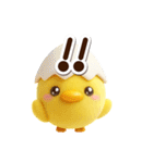 まるピヨ【3D】（個別スタンプ：12）