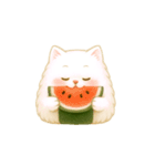ぷにぷに ねこおにぎりスタンプ Vol.1（個別スタンプ：4）