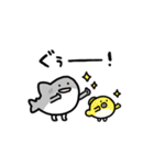動くしょぼいサメ（個別スタンプ：3）