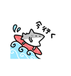 動くしょぼいサメ（個別スタンプ：11）