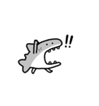 動くしょぼいサメ（個別スタンプ：19）