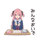げんきな女子高生のテスト勉強★応援（個別スタンプ：34）