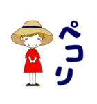 大人の優しい気遣いナチュラガール 夏 暑中（個別スタンプ：17）