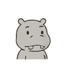 まんまるカバの感情パレード（個別スタンプ：1）