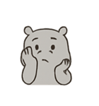 まんまるカバの感情パレード（個別スタンプ：18）