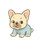 ねむねむフレブル パジャマ行進（個別スタンプ：3）