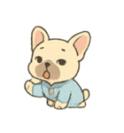 ねむねむフレブル パジャマ行進（個別スタンプ：6）