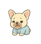 ねむねむフレブル パジャマ行進（個別スタンプ：10）