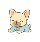 ねむねむフレブル パジャマ行進（個別スタンプ：11）