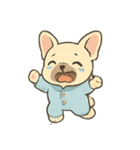 ねむねむフレブル パジャマ行進（個別スタンプ：13）