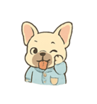 ねむねむフレブル パジャマ行進（個別スタンプ：16）